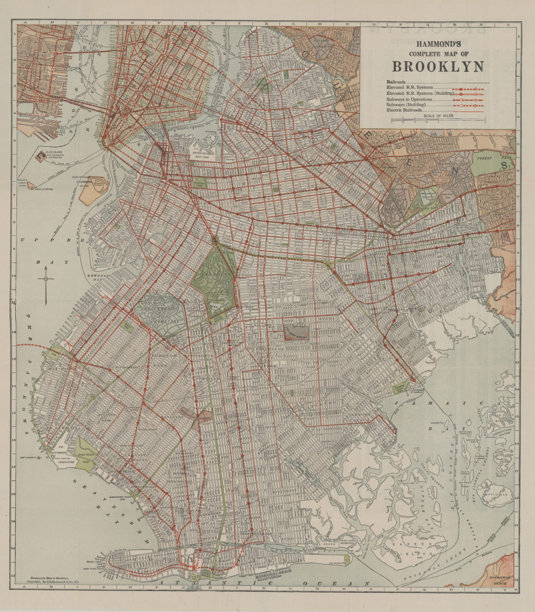 E 17th Street NY Atlas Map 1924 Flatbush Prospect Park South Brooklyn East 8th 