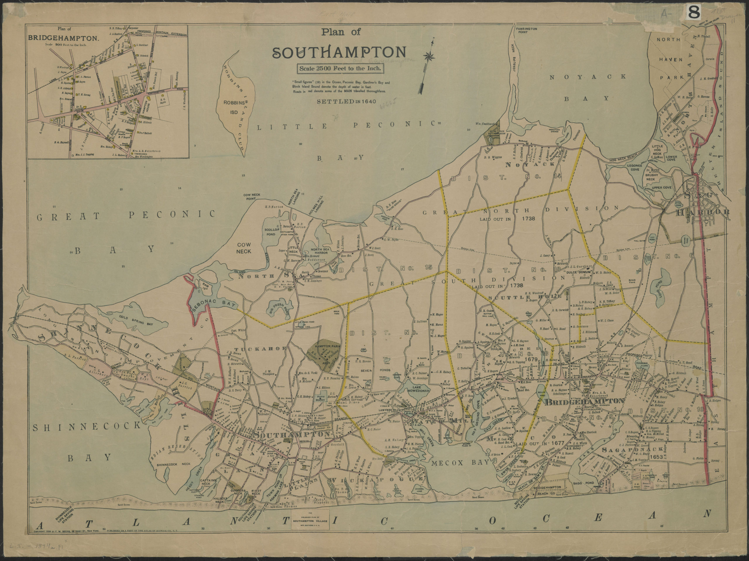 1804 NY MAP Buffalo Long Island Bronx Southampton New York History ITS  HUGE 