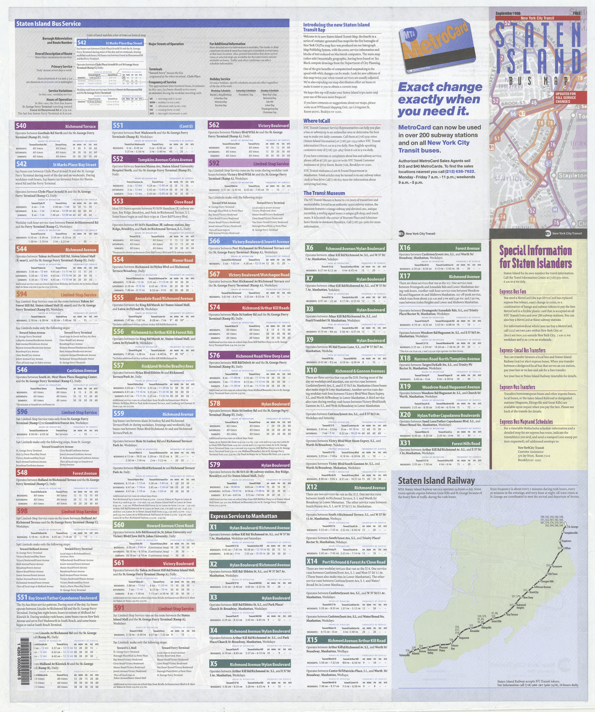 Staten Island Bus Map Mta New York City Transit Map Collections Map Collections